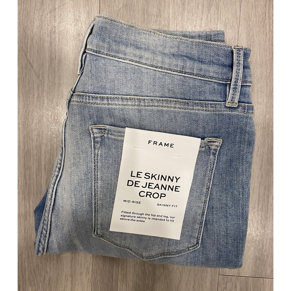 NWT $228 Frame Denim Women's Le Skinny De Jeanne in Blue SIZE: 31 New!